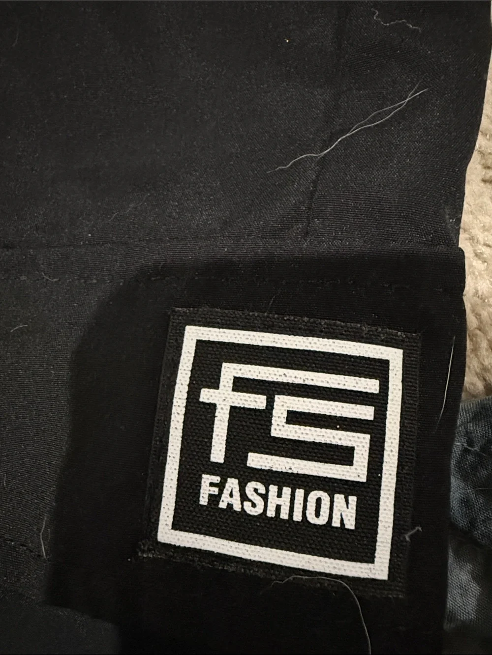 Black Cargo Swim Shorts with Drawstring Waist